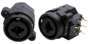 Combi-Jack 90 Degree PCB with XLR ground switch FC2430