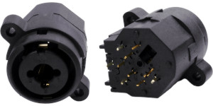 Combi-Jack Vertical PCB with XLR ground switch FC2460
