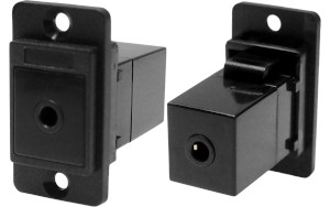 3.5 mm 4-pole audio jack front or rear mounting DualSLIM feedthrough connector