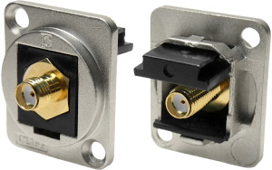 SMA female to female feedthrough socket