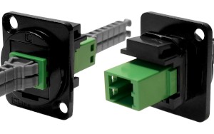 MMC 2-port optical fibre feedthrough socket