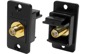 SMA female-to-female front-mounting SLIM plastic feedthrough socket