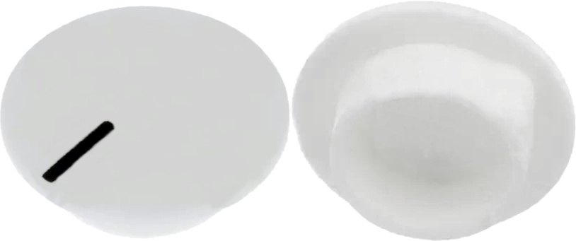 white cap with black marker line