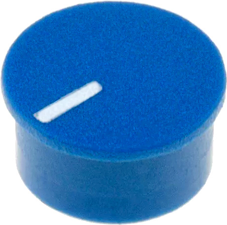 blue cap with marker line