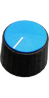 K12 rotary control knob with blue cap